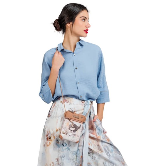 ANEKKE Mini Bolsa de Tiracolo Memories Castanha | Ref. 280.40803-904