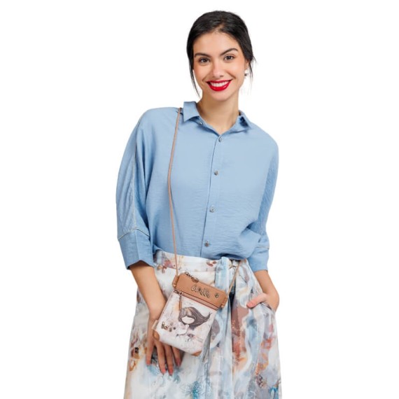 ANEKKE Mini Bolsa de Tiracolo Memories Castanha | Ref. 280.40803-904