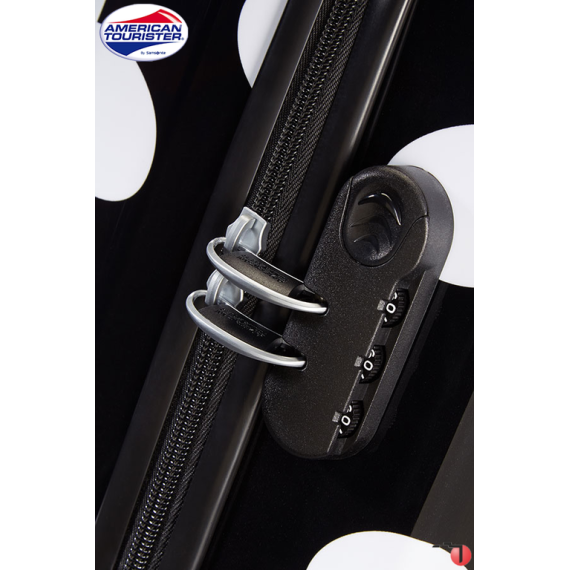 Trolley de Viagem Grande com 4 rodas Spinner 75 cm Minnie Dots Alfawist Disney American Tourister - ref. 9219C00809-4 Trolley de Viagem Grande com 4 rodas Spinner 75 cm Minnie Dots Alfawist Disney American Tourister - ref. 9219C00809-4