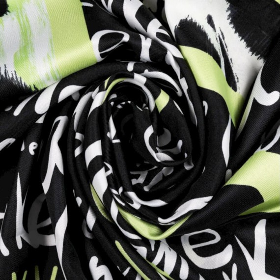 ANEKKE Lenço/Écharpe Quadrado Estampado Nature Towanda Preto | Ref. 280.40480-312