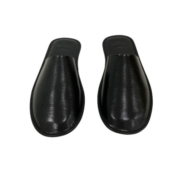 Chinelos de Quarto em Pele N.º 47 JOSEPH LOUIS 9024 Preto | Ref. 324.9024P47 Chinelos de Quarto em Pele N.º 47 JOSEPH LOUIS 9024 Preto | Ref. 324.9024P47