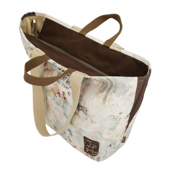 ANEKKE Saco de Praia Médio Memories Bege/Castanho | Ref. 280.40484-212