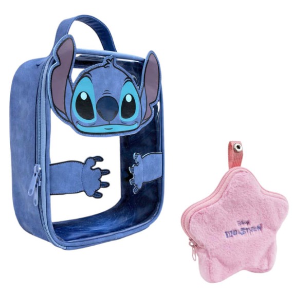 Bolsa de Cosméticos c/ Porta-Moedas STITCH 2500003187 Azul | Ref. 299.2500003187
