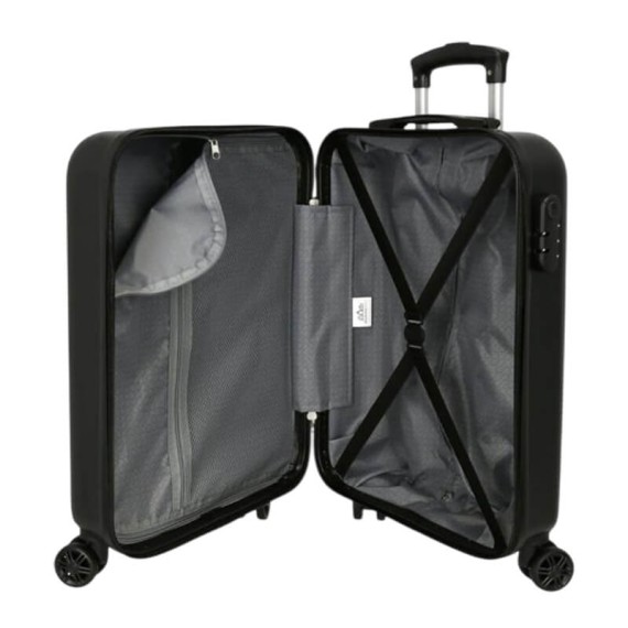 Mala de Cabine / Trolley 55cm 4R Tartarugas Ninja Preta | Ref. 186.2131141