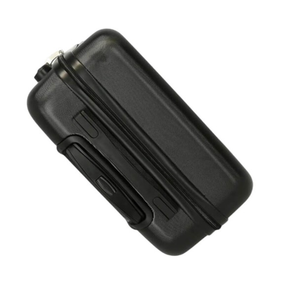 Mala de Cabine / Trolley 55cm 4R Tartarugas Ninja Preta | Ref. 186.2131141