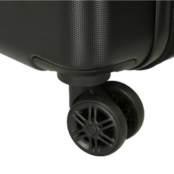 Mala de Cabine / Trolley 55cm 4R Tartarugas Ninja Preta | Ref. 186.2131141