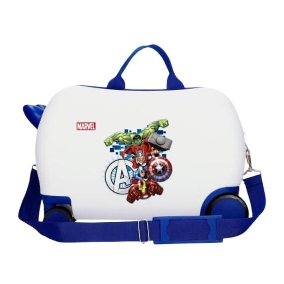 Mala de Viagem Infantil ABS 4R Easyjet AVENGERS Attack Branca | Ref. 186.2471065