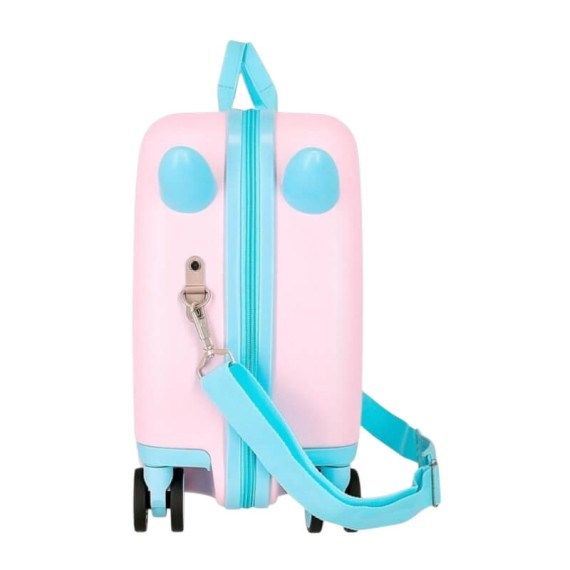 Mala de Viagem Infantil ABS 50cm 4R STITCH In the World Rosa | Ref. 186.2099841