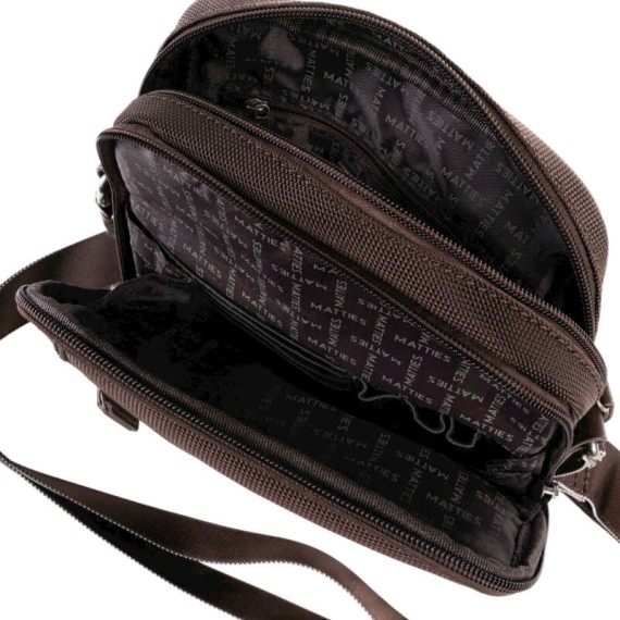 Bolsa de Tiracolo 2C MATTIES Nylon Sport Castanha | Ref. 132.4019280