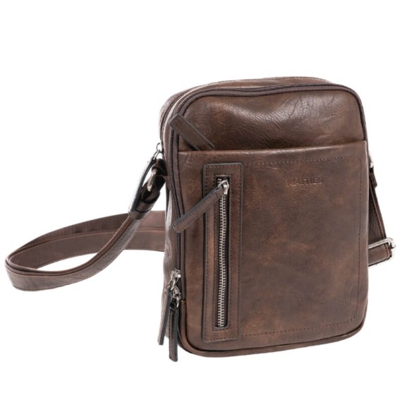 Bolsa de Tiracolo 2C MATTIES Verota Castanha | Ref. 132.4018380