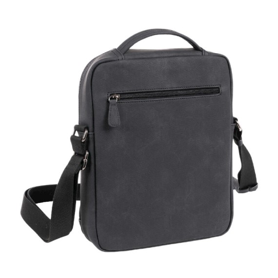 Bolsa de Tiracolo c/ Asa de Mão MATTIES Canvas Preta | Ref. 132.4016420