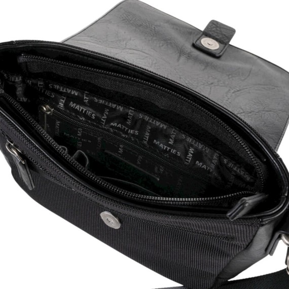 Bolsa de Tiracolo c/ Pala MATTIES Nylon Sport Preta | Ref. 132.4019120 Bolsa de Tiracolo c/ Pala MATTIES Nylon Sport Preta | Ref. 132.4019120