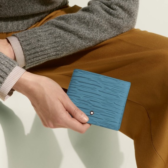 Carteira Horizontal 8CC MONTBLANC 4810 Smoky Blue | Ref. 238.199343