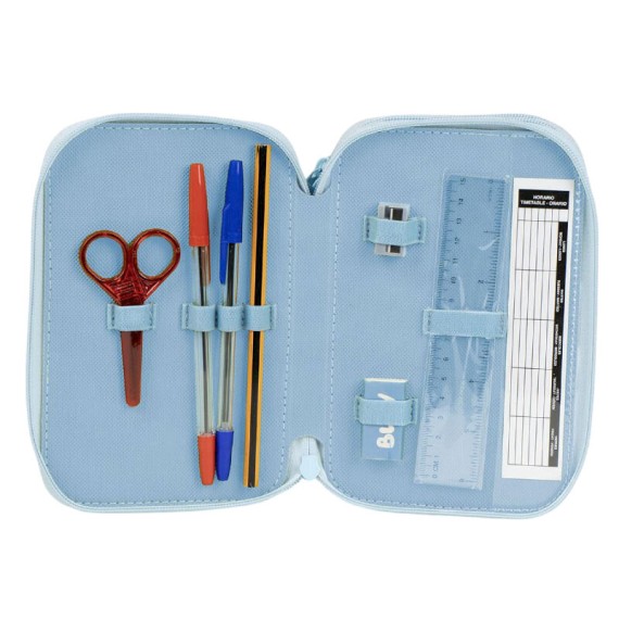 Estojo Escolar Triplo c/ Acessórios BLUEY 2700000945 Azul | Ref. 299.2700000945