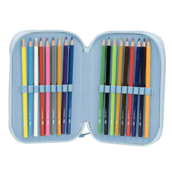 Estojo Escolar Triplo c/ Acessórios BLUEY 2700000945 Azul | Ref. 299.2700000945