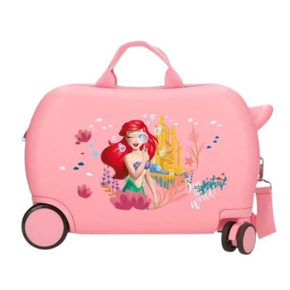 Mala de Viagem Infantil ABS 4R Easyjet PRINCESAS Pequena Sereia Rosa | Ref. 186.2061043