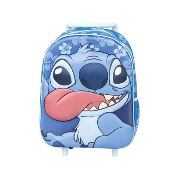 Mochila Infantil 31cm c/ Rodas STITCH 3D 2100005120 Azul | Ref. 299.2100005120 Mochila Infantil 31cm c/ Rodas STITCH 3D 2100005120 Azul | Ref. 299.2100005120