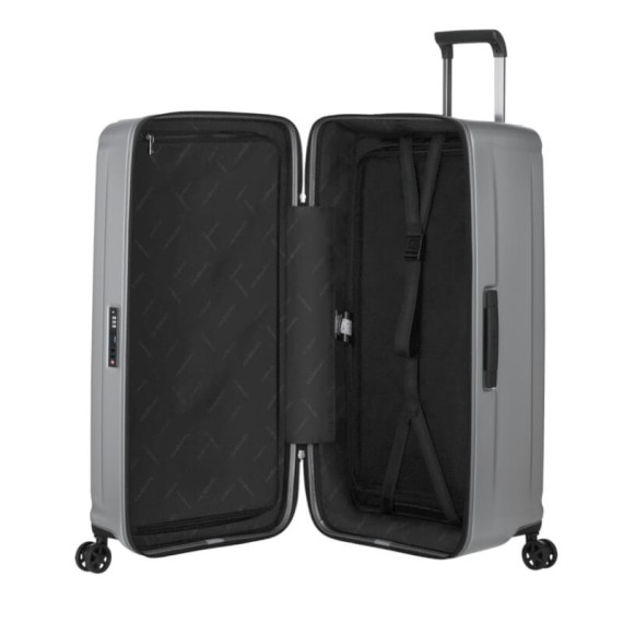 SAMSONITE Mala Viagem / Trolley Gigante 80cm Nuon Prata Matte | Ref. 92.153973-4052