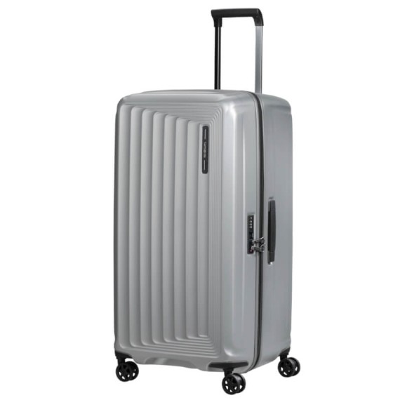 SAMSONITE Mala Viagem / Trolley Gigante 80cm Nuon Prata Matte | Ref. 92.153973-4052