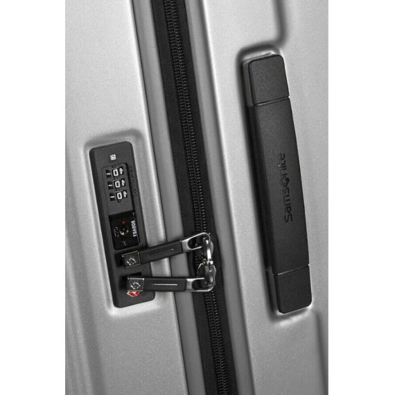 SAMSONITE Mala Viagem / Trolley Gigante 80cm Nuon Prata Matte | Ref. 92.153973-4052