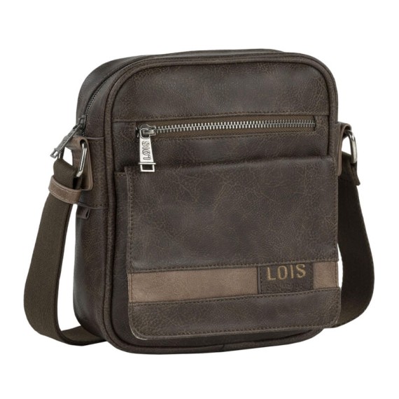 Bolsa de Tiracolo de Homem c/ Pala LOIS Grant Castanha | Ref. 237.31022102