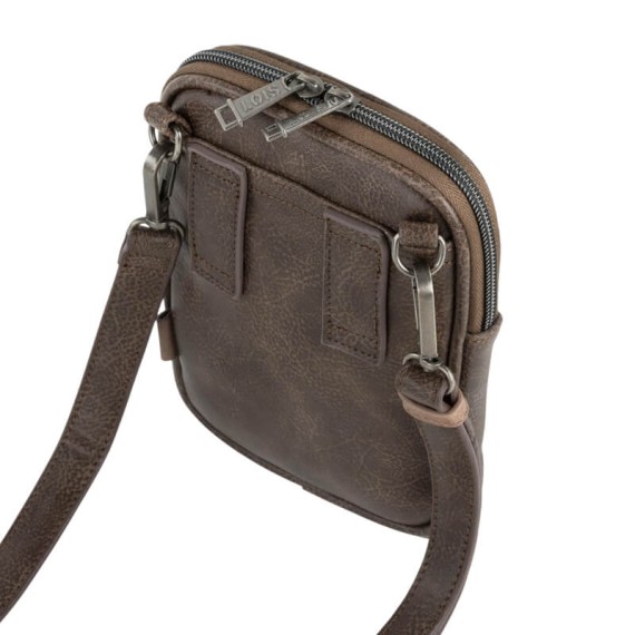 Bolsa de Tiracolo Pequena LOIS Grant Castanha | Ref. 237.31021702