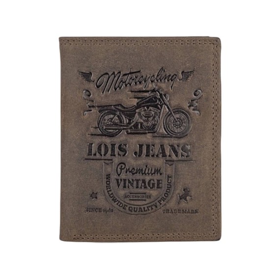 Carteira Vertical c/ Porta-Moedas LOIS Dubbo Castanha | Ref. 237.20852001