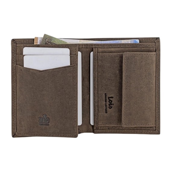 Carteira Vertical c/ Porta-Moedas LOIS Dubbo Castanha | Ref. 237.20852001