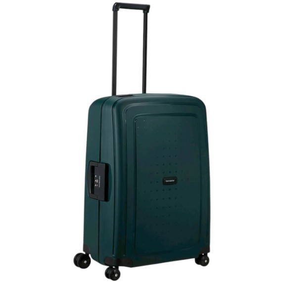 SAMSONITE Mala Viagem / Trolley Média 69cm 4R S’Cure Verde Petróleo Escuro | Ref. 92.49307-5257