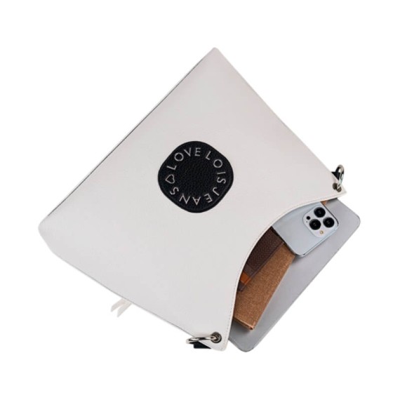 Mala de Ombro LOIS Duluth Branco/Preto | Ref. 237.32567001