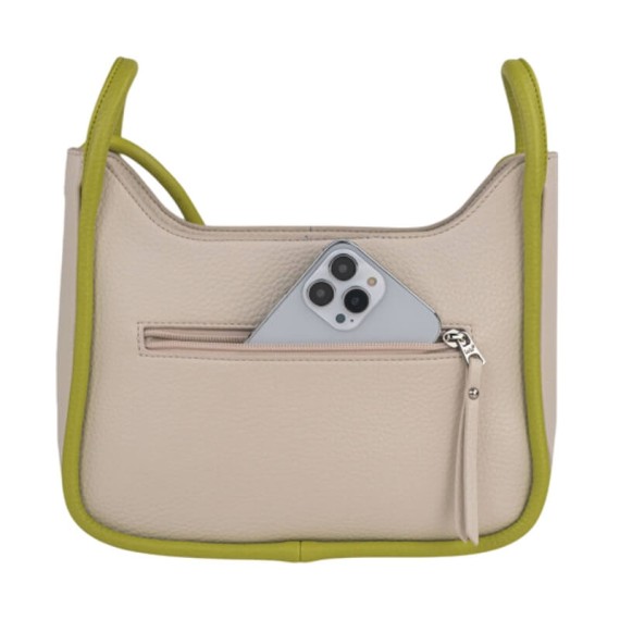 Mala de Tiracolo Pequena LOIS Duluth Bege/Pistacho | Ref. 237.32563003