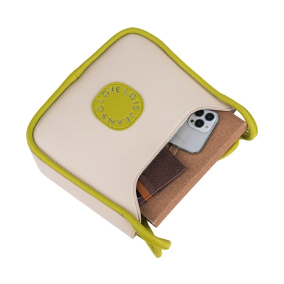 Mala de Tiracolo Pequena LOIS Duluth Bege/Pistacho | Ref. 237.32563003