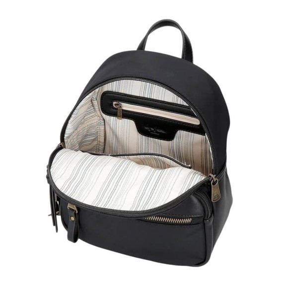 Mochila Casual 25Cm PEPE JEANS Morgan Preta | Ref. 186.7922031