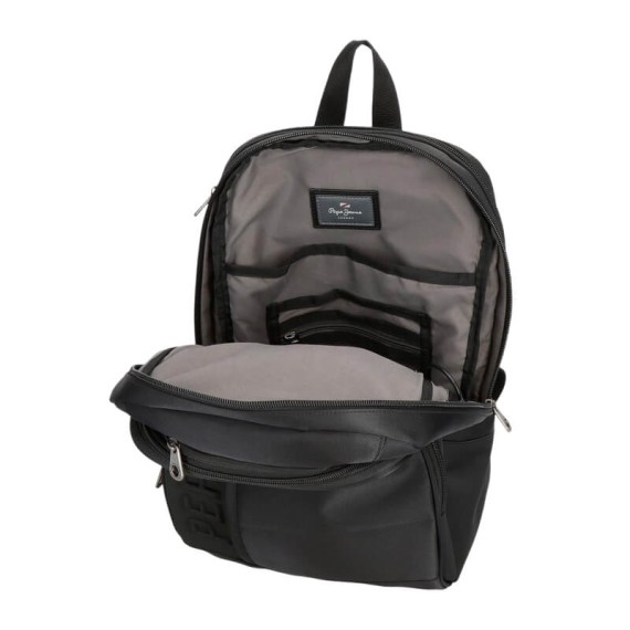 Mochila para Portátil 13.3" 2C Adapt. PEPE JEANS Ancor Preta | Ref. 186.7012142 Mochila para Portátil 13.3" 2C Adapt. PEPE JEANS Ancor Preta | Ref. 186.7012142