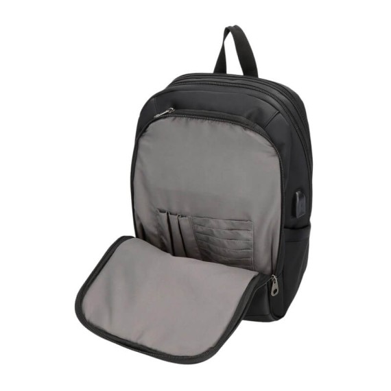 Mochila para Portátil 13.3" 2C Adapt. PEPE JEANS Ancor Preta | Ref. 186.7012142 Mochila para Portátil 13.3" 2C Adapt. PEPE JEANS Ancor Preta | Ref. 186.7012142