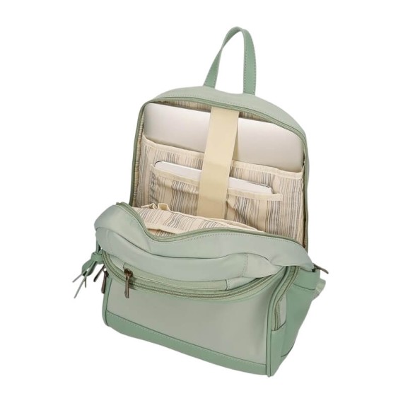 Mochila para Portátil 13.3” 2C Adapt. PEPE JEANS Morgan Verde | Ref. 186.7922134 Mochila para Portátil 13.3” 2C Adapt. PEPE JEANS Morgan Verde | Ref. 186.7922134
