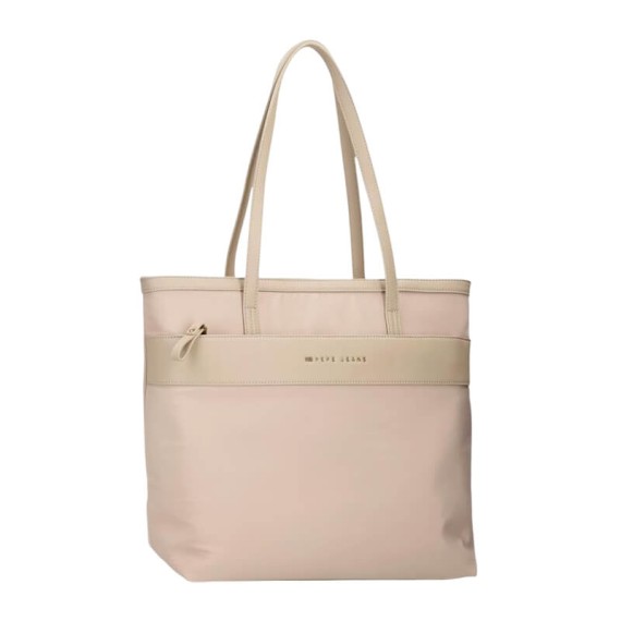 Saco de Ombro para Portátil/Tablet PEPE JEANS Morgan Bege | Ref. 186.7927533
