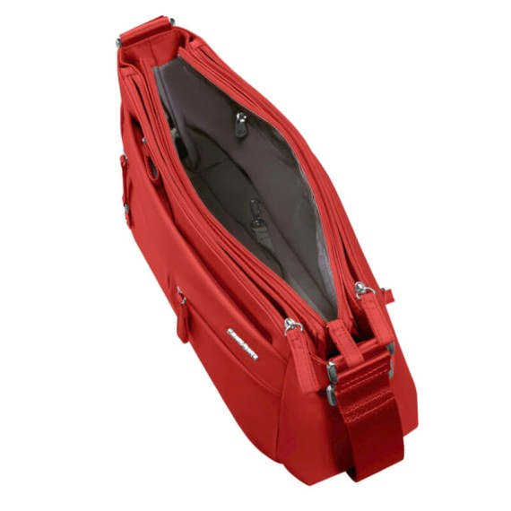 SAMSONITE Bolsa de Ombro Horizontal Move 5.0 Coral Vermelho | Ref. 92.151641-1226 SAMSONITE Bolsa de Ombro Horizontal Move 5.0 Coral Vermelho | Ref. 92.151641-1226