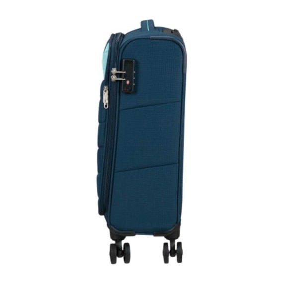 AMERICAN TOURISTER Mala de Cabine 55cm 4R Powertrip Azul Marinho | Ref. 92.148776-1596