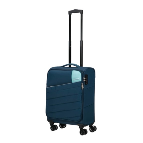 AMERICAN TOURISTER Mala de Cabine 55cm 4R Powertrip Azul Marinho | Ref. 92.148776-1596
