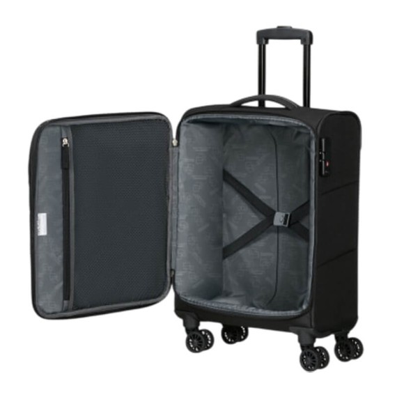 AMERICAN TOURISTER Mala de Cabine 55cm 4R Powertrip Preta | Ref. 92.148776-1041