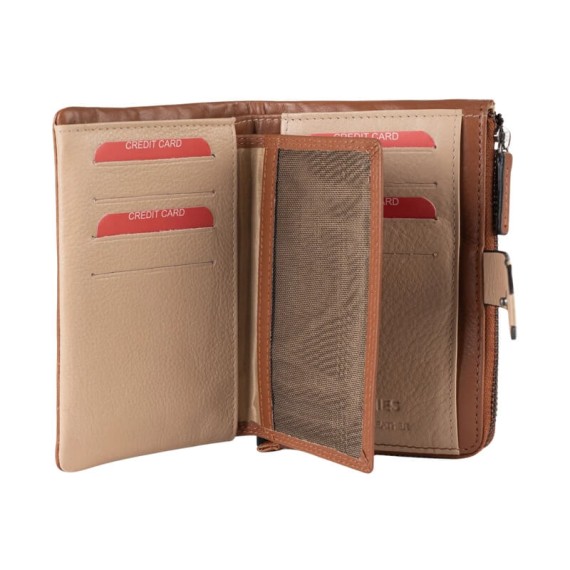 Carteira Média Flexível RFID MATTIES Colour Strap Camel | Ref. 132.1821112