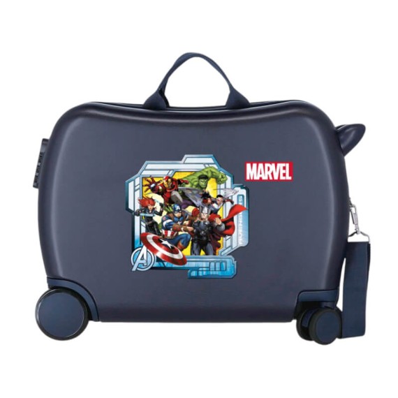 Mala de Viagem Infantil ABS 50cm 4R AVENGERS Portal Azul Marinho | Ref. 186.2479867