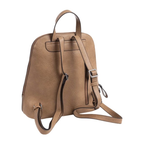 Mochila de Senhora c/ Bolso Frontal MATTIES Serie Mochilas Bege | Ref. 132.2244913