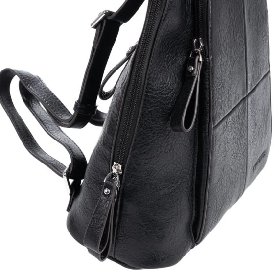 Mochila de Senhora c/ Bolso Frontal MATTIES Serie Mochilas Preta | Ref. 132.2244920
