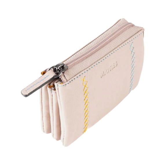 Porta-Moedas Triplo MATTIES Stitch Deco Bege | Ref. 132.1819533