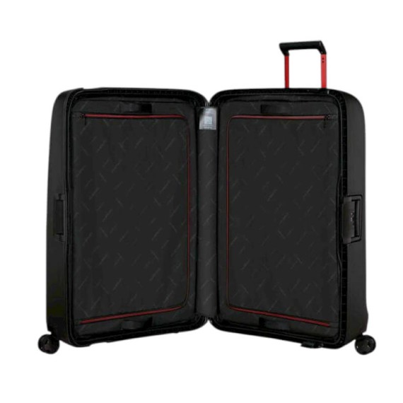 SAMSONITE Mala Viagem / Trolley Gigante 81cm 4R Essens Preto / Vermelho | Ref. 92.152056-1186