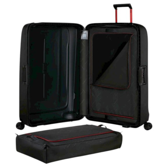 SAMSONITE Mala Viagem / Trolley Gigante 81cm 4R Essens Preto / Vermelho | Ref. 92.152056-1186