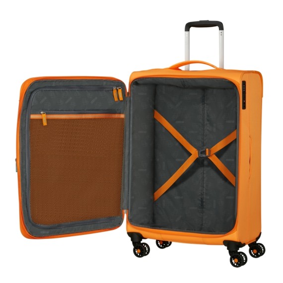 AMERICAN TOURISTER Mala de Viagem Média 69cm 4R Exp. AeroSpin Laranja | Ref. 92.153538-0595