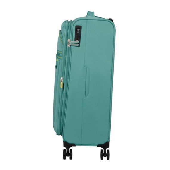 AMERICAN TOURISTER Mala de Viagem Média 69cm 4R Exp. AeroSpin Turquesa | Ref. 92.153538-A644
